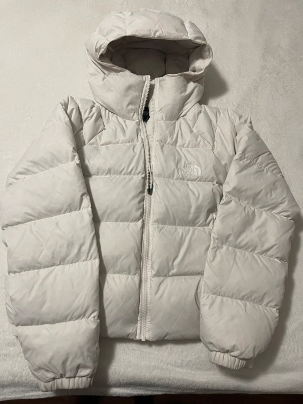 The North Face Hydrenalite Hooded Down Puffer Jacket White Size L